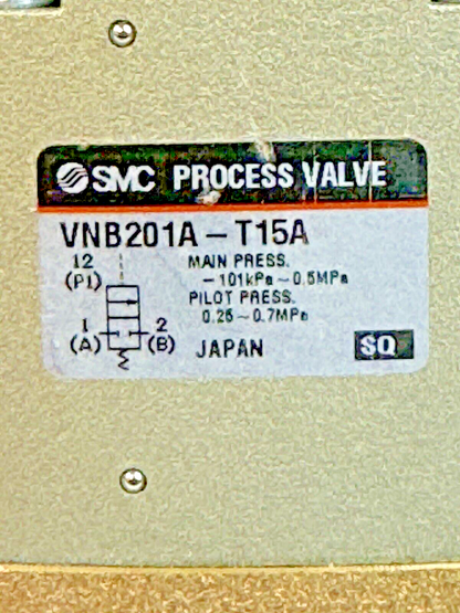 SMC - VNB201A-T15A - PROCESS VALVE - VNA/B/C/D 2-WAY MEDIA VALVE