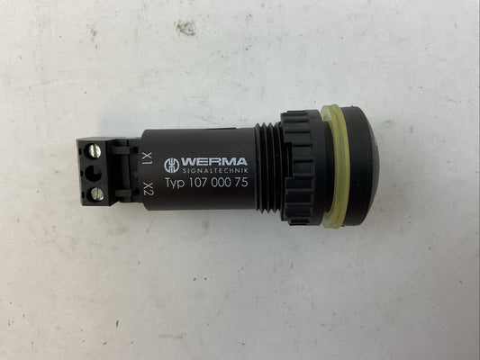 WERMA TYP 107 000 75 ELECTRONIC ALARM BUZZER 24VAC