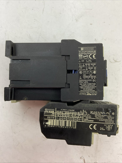 TELEMECANIQUE STARTER LP1D1810 600VAC CONTACTOR 24VDC COIL LR2D1308 RELAY 2.5-4A