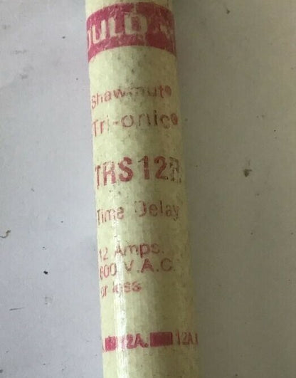 GOULD SHAWMUT TRS12R TRI-ONIC FUSE 12 600VAC TIME DELAY ***LOTOF5***