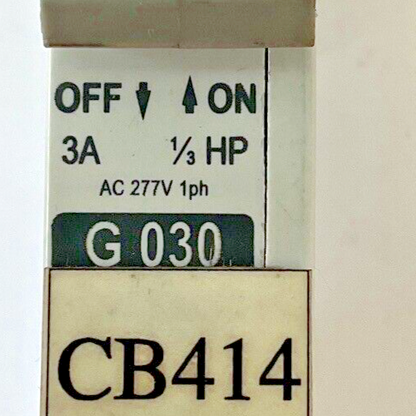 ALLEN BRADLEY 1492-CB1 G030 CIRCUIT BREAKER  3A SER.C 1/3HP 277VAC 1PH**LOTOF4**