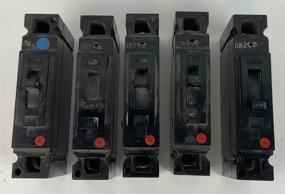 GENERAL ELECTRIC TED113015 CIRCUIT BREAKER 15A 1POLE 277VAC 125VDC ***LOTOF5***
