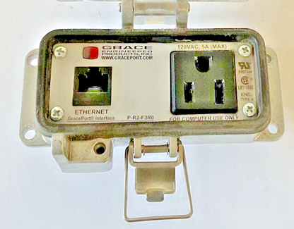 GRACE P-R2-F3R0 ETHERNET INTERFACE CONNECTOR PORT 120VAC 5A **NO COVER**