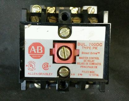 Allen Bradley Direct Drive Relay 700DC-PK400Z24