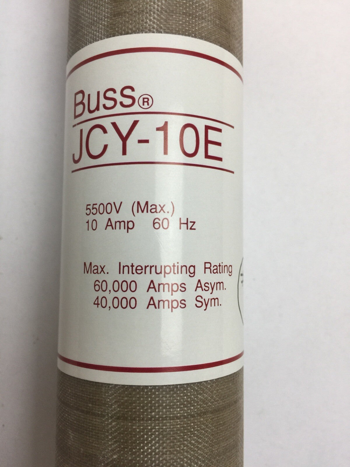 BUSS JCY-10E FUSE 5500V 10AMP 60HZ