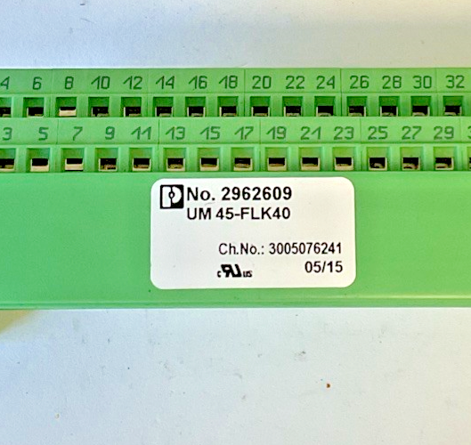 PHOENIX CONTACT 2962609 / UM 45-FLK40TERMINAL BLOCK / INTERFACE MODULE