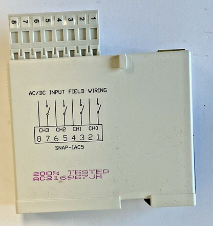 OPTO 22 SNAP I/O SNAP-IAC5 DIGITAL MODULE 90-140VAC 5VDC 4 CHANNEL