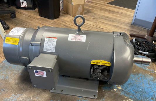 BALDOR BM3707 MOTOR 5HP 208-230/460V 14.2-13.6/6.8A 1745RPM 3PH 105606100DQF REV