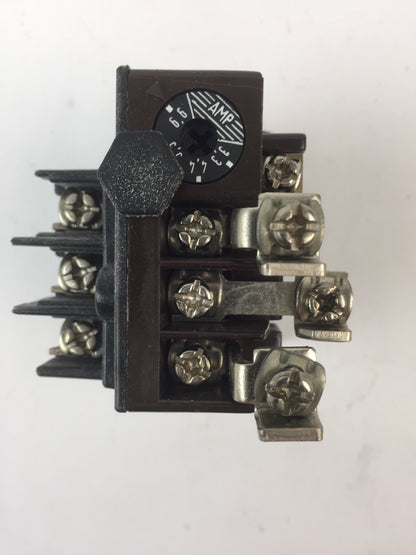 KLOCKNER MOELLER Z0-6,6/K-NA BIMETAL RELAY 600VAC 3.3-6.6AMP