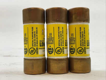 BUSS LPJ-30SPI INDICATOR LOW-PEAK FUSE 30AMP 600VAC 300VDC (LOT OF 3)