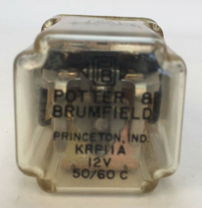 POTTER & BRUMFIELD KRP11A RELAY 12V 50/60CY