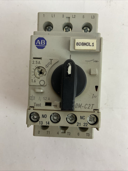 ALLEN BRADLEY 140M-C2T-B25 SER C MOTOR CIRCUIT BREAKER 1.6-2.5A 140M-C-AFA11