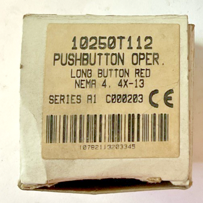 CUTLER-HAMMER 10250T112 LONG PUSHBUTTON OPERATOR RED SER.A1