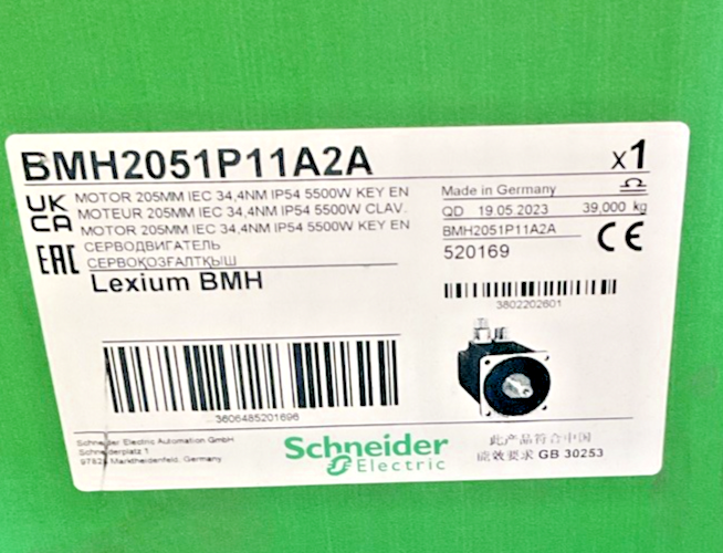 SCHNIEDER ELECTRIC BMH2051P11A2A SERVO DRIVE