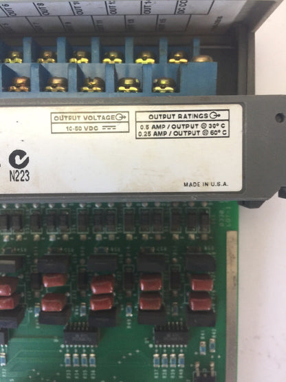 ALLEN BRADLEY 1746-OB16 OUTPUT MODULE SER D 10-50VDC