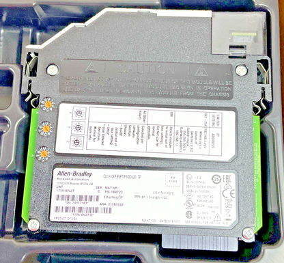 ALLEN BRADLEY 1756-EN2T ENET/IP MODULE FW:11.001 SER.D