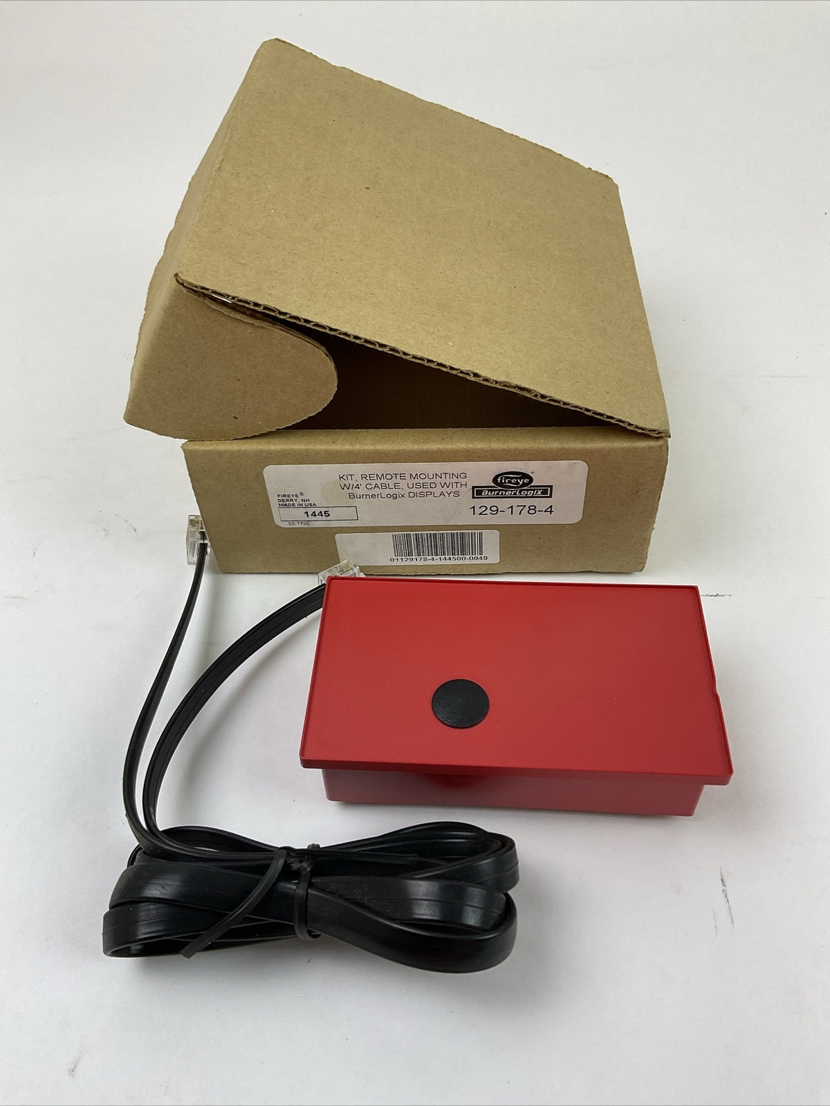 FIREYE 129-178-4 KIT REMOTE MOUNTING W/4' CABLE USED WITH BURNERLOGIX DISPLAYS