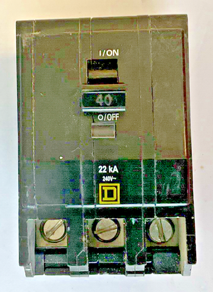 SQUARE D QOB340VH CIRCUIT BREAKER 40A 22K 240VAC