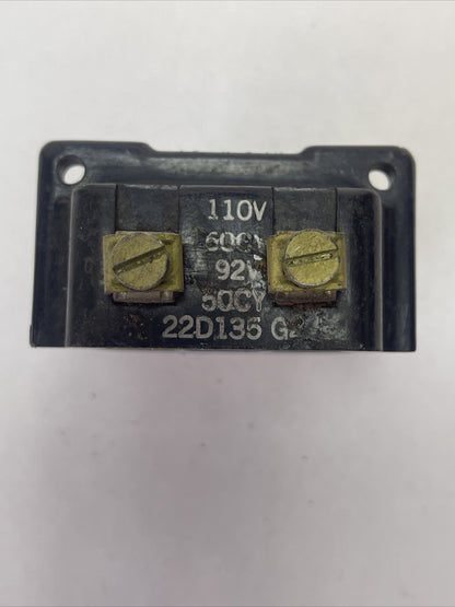 GE 22D135G2 COIL 110V 60CY 92V 50CY (LOT OF 3)