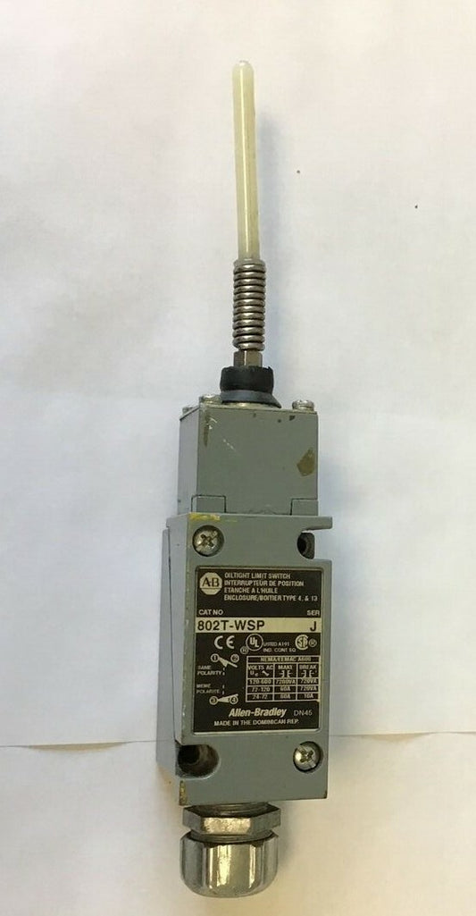ALLEN BRADLEY 802T-WSP OILTIGHT LIMIT SWITCH  SER.J