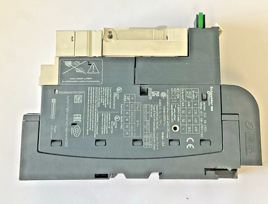 SCHNEIDER ELECTRIC LUCA12FU CONTROLLER 110-120VAC   W/ LUB32 POWER BASE