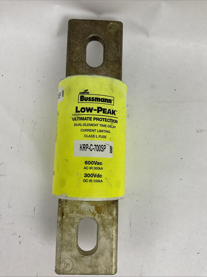 BUSSMANN KRP-C-700SP 600VAC 300VDC 700AMP LOW-PEAK ULTIMATE PROTECTION FUSE