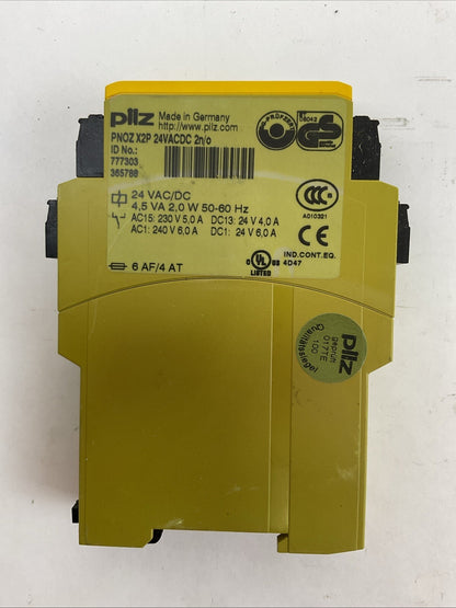PILZ PNOZ X2P 24VACDC 2N/O SAFETY RELAY