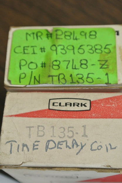 CLARK CONTROLS / AO SMITH / SYLVANIA TB135-1 COIL 110/120V, 50/60Hz  NEW SURPLUS