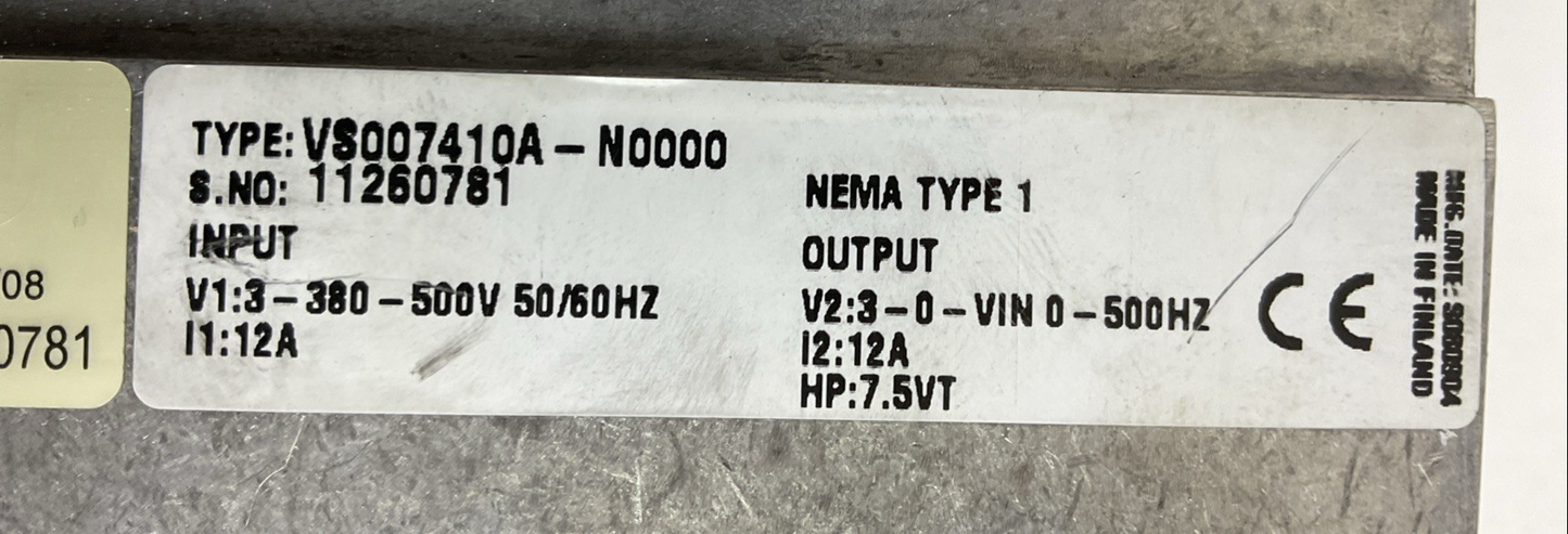 JOHNSON CONTROLS VS007410A-N0000 VARIABLE SPEED DRIVE OPTA2 OPTA9 CIRCUIT BOARD