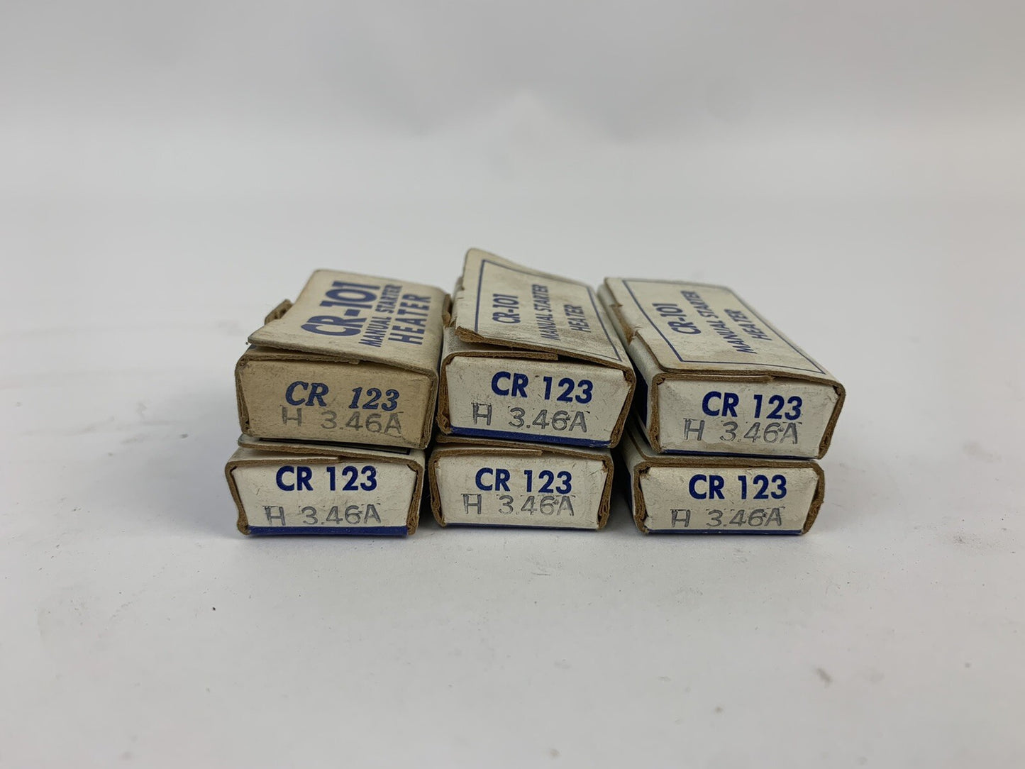 General Electric CR123 H3.46A Manual Starter Heater "Lot of 6"