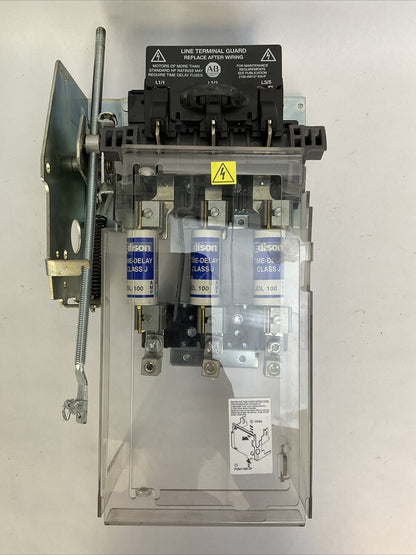 ALLEN BRADLEY 1494V-DSX100 SER D DISCONNECT SWITCH 100A 600VAC 250VDC 1494V-FS