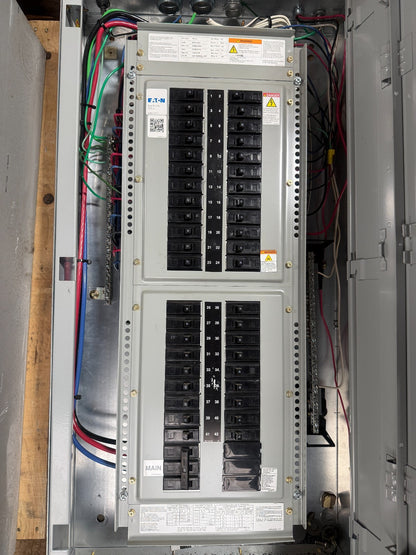 EATON PRL1a CIRCUIT BREAKER PANELBOARD 100A MAIN CIRCUIT BREAKER (42)20A CIRCUIT