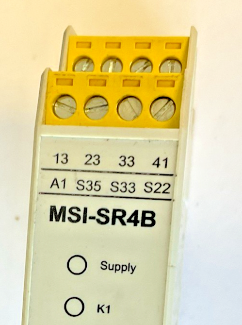 LEUZE MSI-SR4B-01 EMERGENCY STOP RELAY 24VAC/VDC