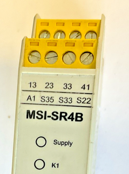 LEUZE MSI-SR4B-01 EMERGENCY STOP RELAY 24VAC/VDC