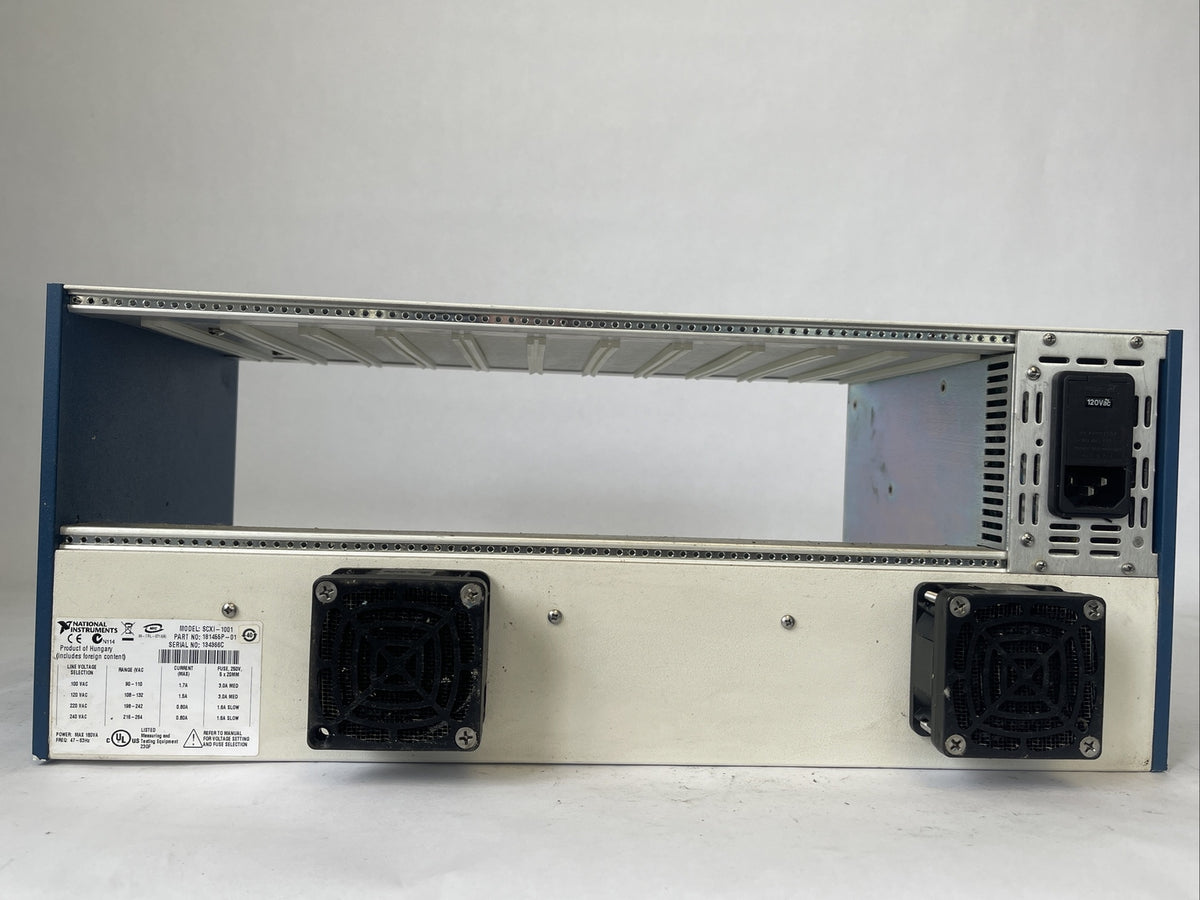 NATIONAL INSTRUMENTS SCXI-1001 12 SOLT CHASSIS 1.7/1.5/0.8A 100/120/220/240VAC