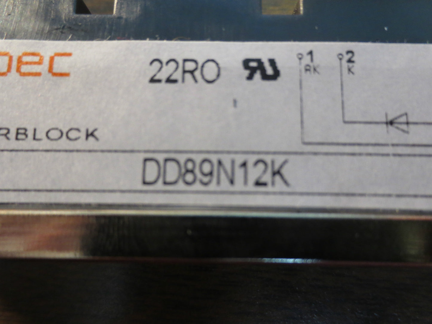 EUPEC DD89N12K INFINEON POWER MODULE/POWER BLOCK RECTIFIER 1200V 140A NEW SURPLU