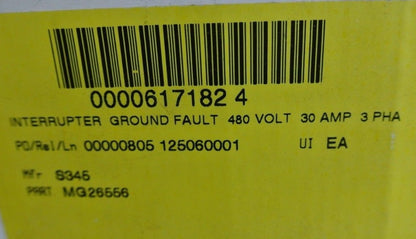 MERLIN GERIN / SQUARE D  MG26556 VIGI MODULE  INTERRUPTER, GROUND FAULT 480V 30A