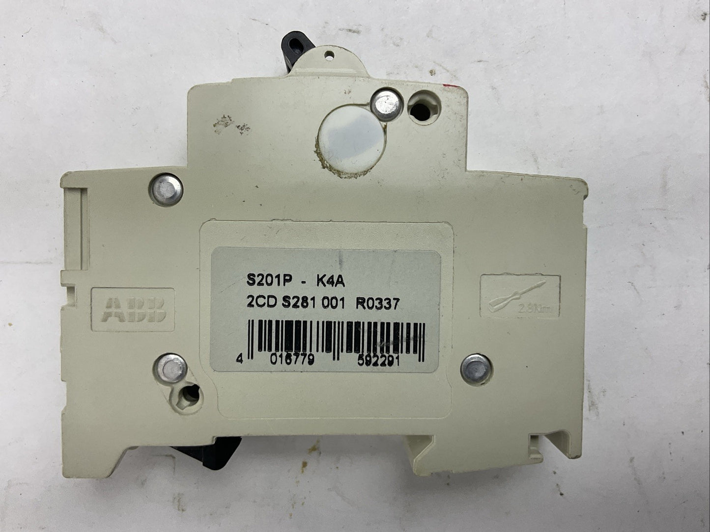 ABB S201P-K4A 230/400VAC 4A 1POLE CIRCUIT BREAKER