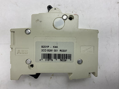 ABB S201P-K4A 230/400VAC 4A 1POLE CIRCUIT BREAKER