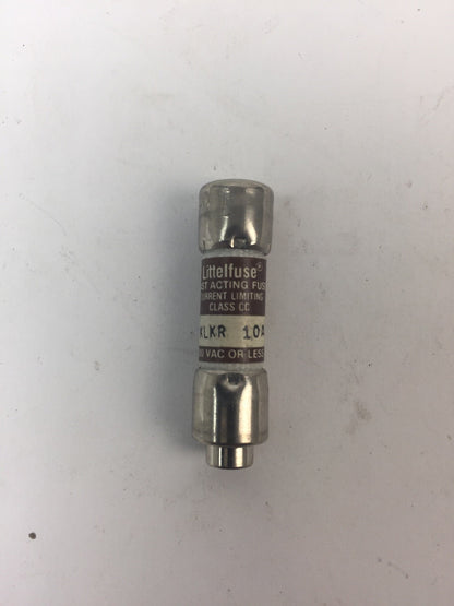 LITTELFUSE KLKR 10A FAST ACTING FUSE CURRENT LIMITING 600VAC 10A (LOT OF 3)
