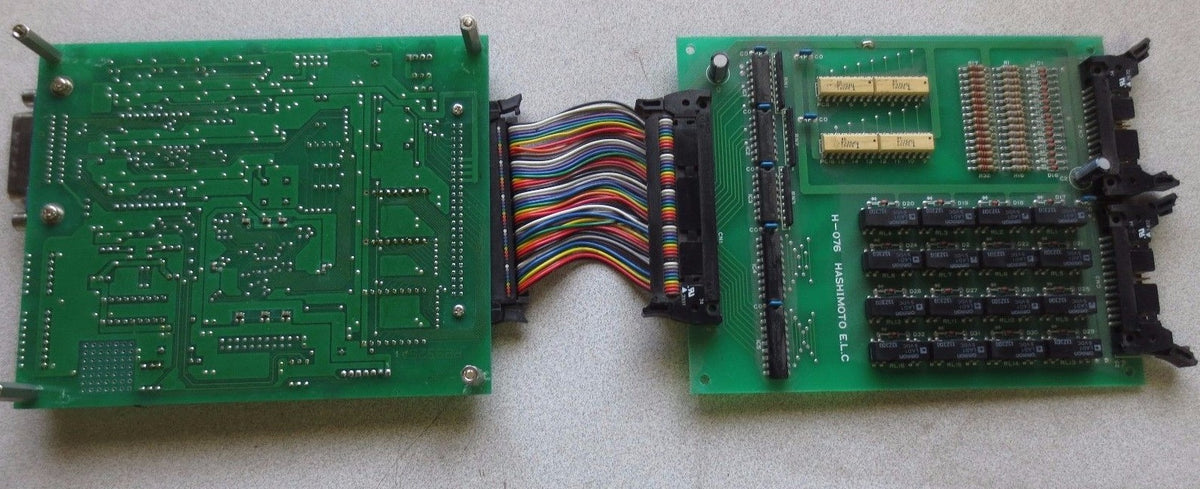 ZENISU-KEISOKU GP-IB ADAPTER ZS-6122B + HASHIMOTO H-076 w/ RIBBON CABLE, ASS'Y