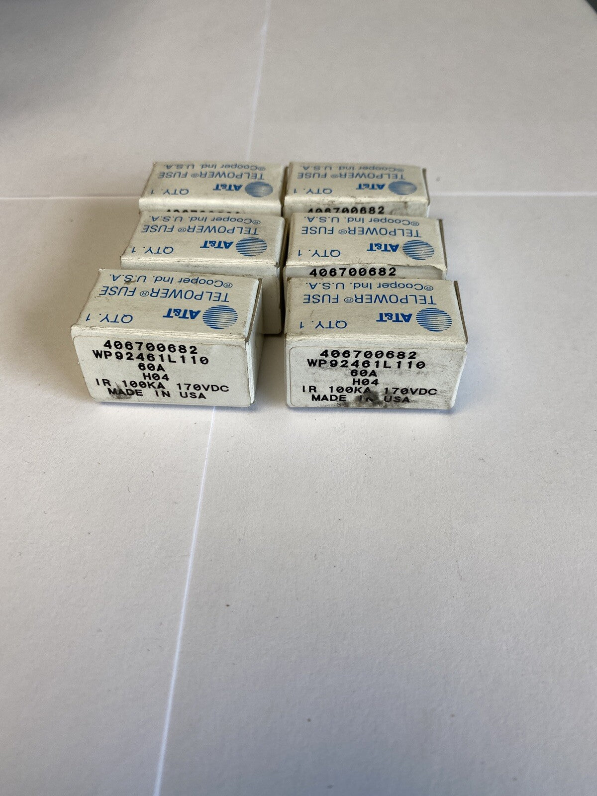 Bussmann Telpower WP92461L110 60A 170V Fuse "Lot of 6"