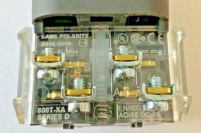 ALLEN BRADLEY 800T-SB00XX MOMENTARY PUSH BUTTON SER.T  W/800TC-N374 SER.A