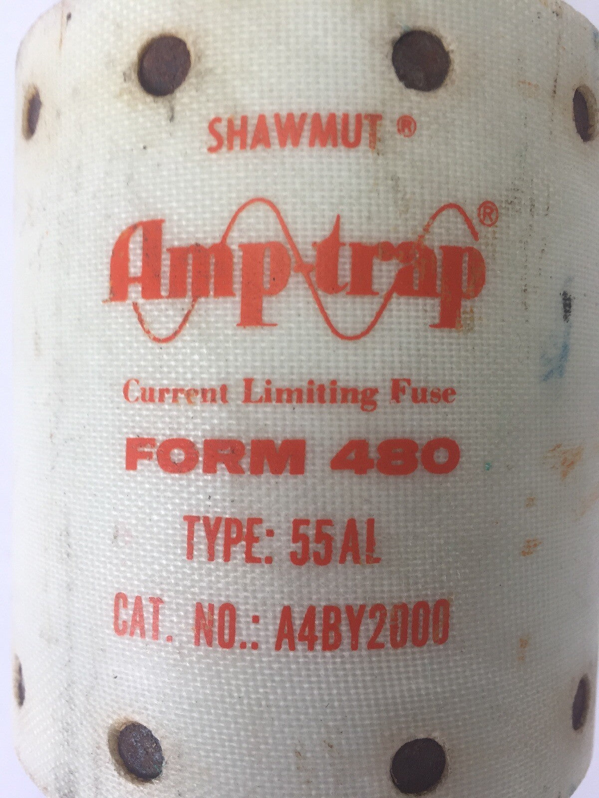 SHAWMUT A4BY2000 AMP-TRAP CURRENT LIMITING FUSE FORM 480 TYPE 55AL 600VAC K-DON