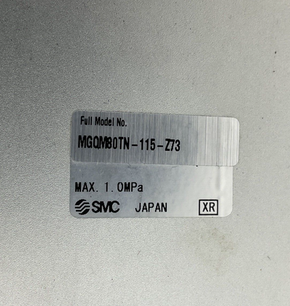 SMC MGQM80TN-115-Z73 PNEUMATIC LINEAR ACTUATOR