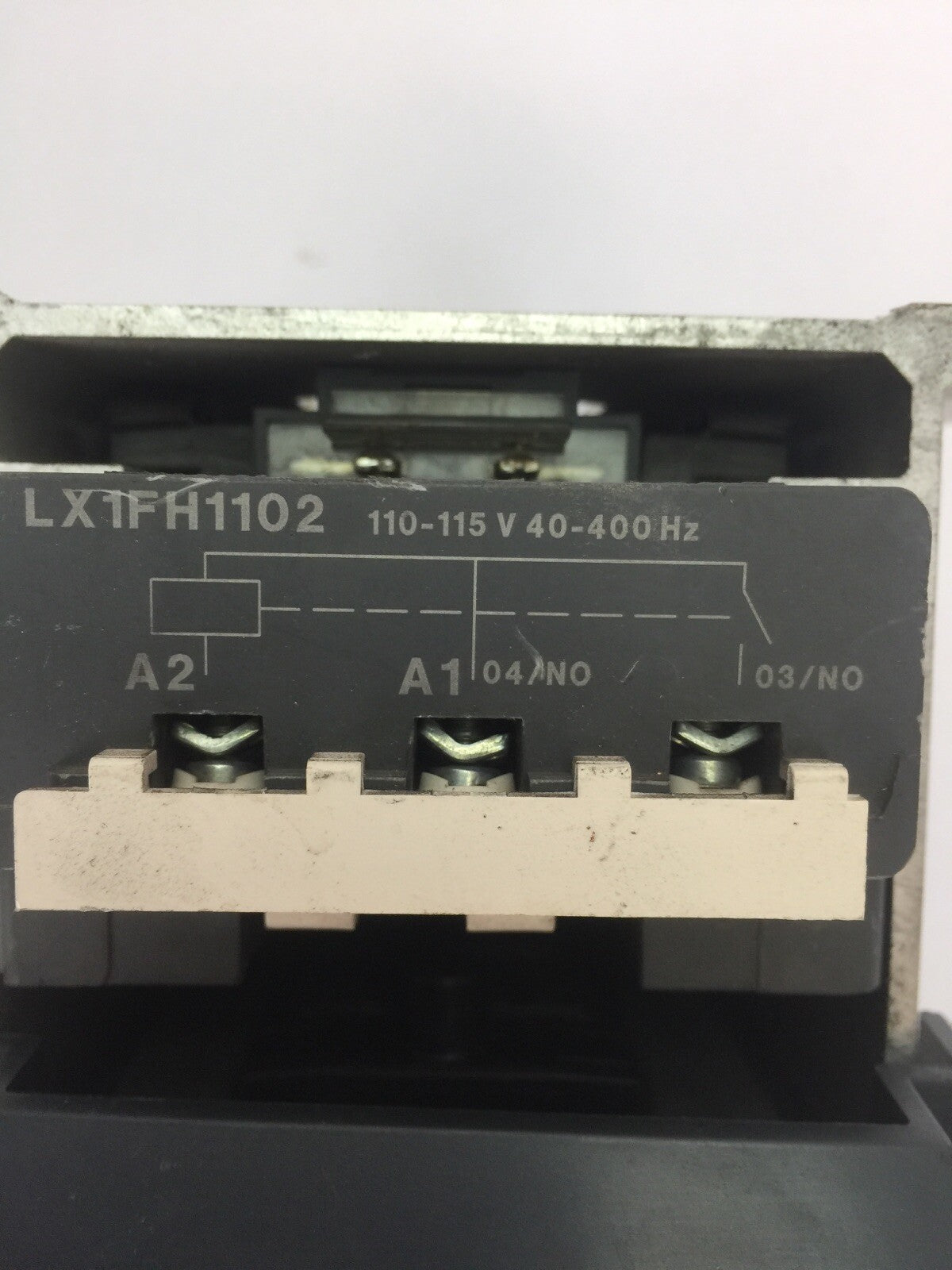 TELEMECANIQUE LC1F330 CONTACTOR 600VAC 370A 250HP LX1FH1102 110-115V 40-400HZ