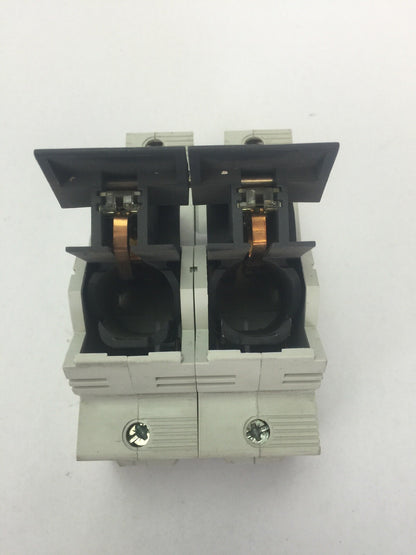 ALLEN BRADLEY 1492-FB2J30-L DUAL FUSE HOLDER 30A 600V USE CLASS J FUSES ONLY