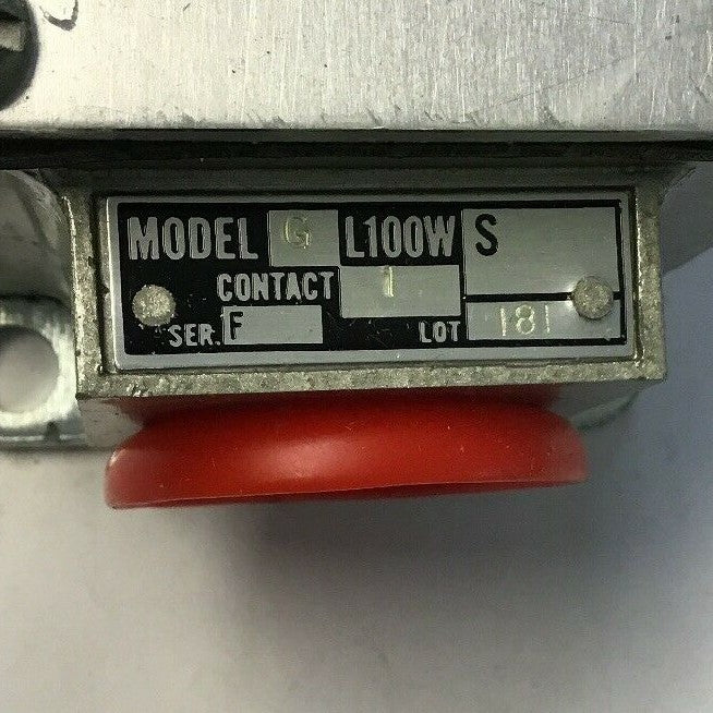 GOULD GL100WS 2M 1  R.B. DENISON LIMIT SWITCH SER.F TYPE L NEMA A600