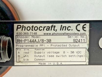 PHOTOCRAFT RH-P144AJ/8-30 ENCODER 8-30VDC