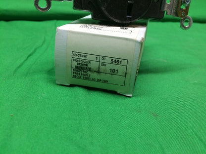 LEVITON 5461 RECEPTACLE BROWN